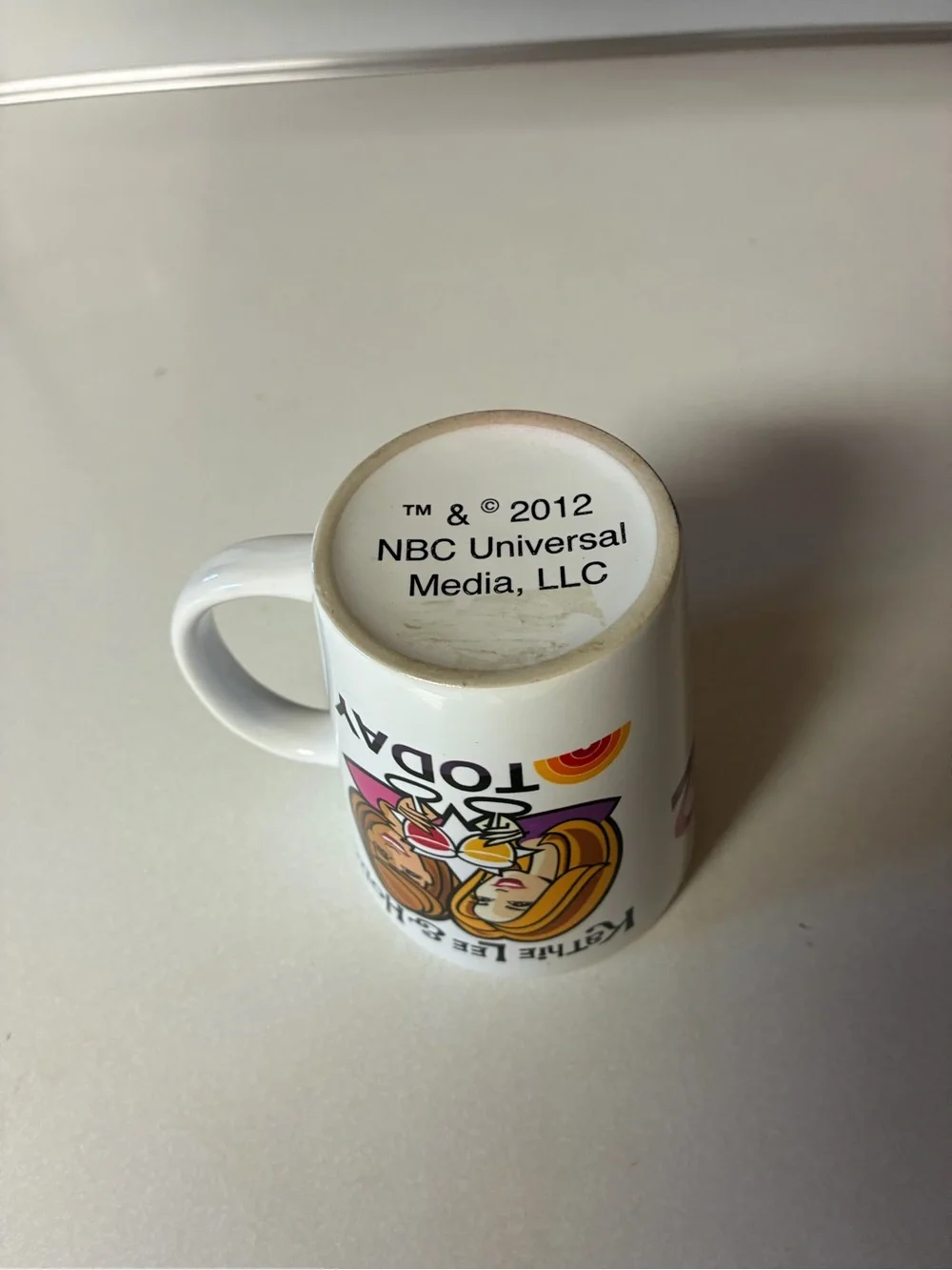 Kathie Lee & Honda Today Show Mug Ceramic Coffee Cup 2012 NBC Universal TV